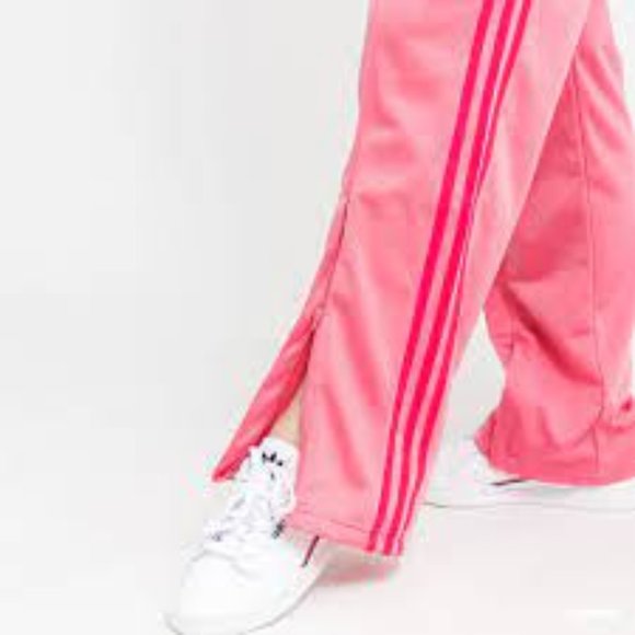 Adidas Pink and Red Flared Track Pants Size Large - Picture 7 of 12